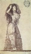 Francisco Goya The Duchess of Alba arranging her Hair France oil painting artist